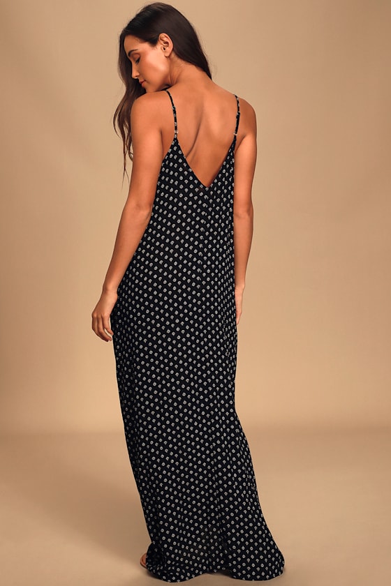 Yours Tule Black Floral Print Maxi Dress 9