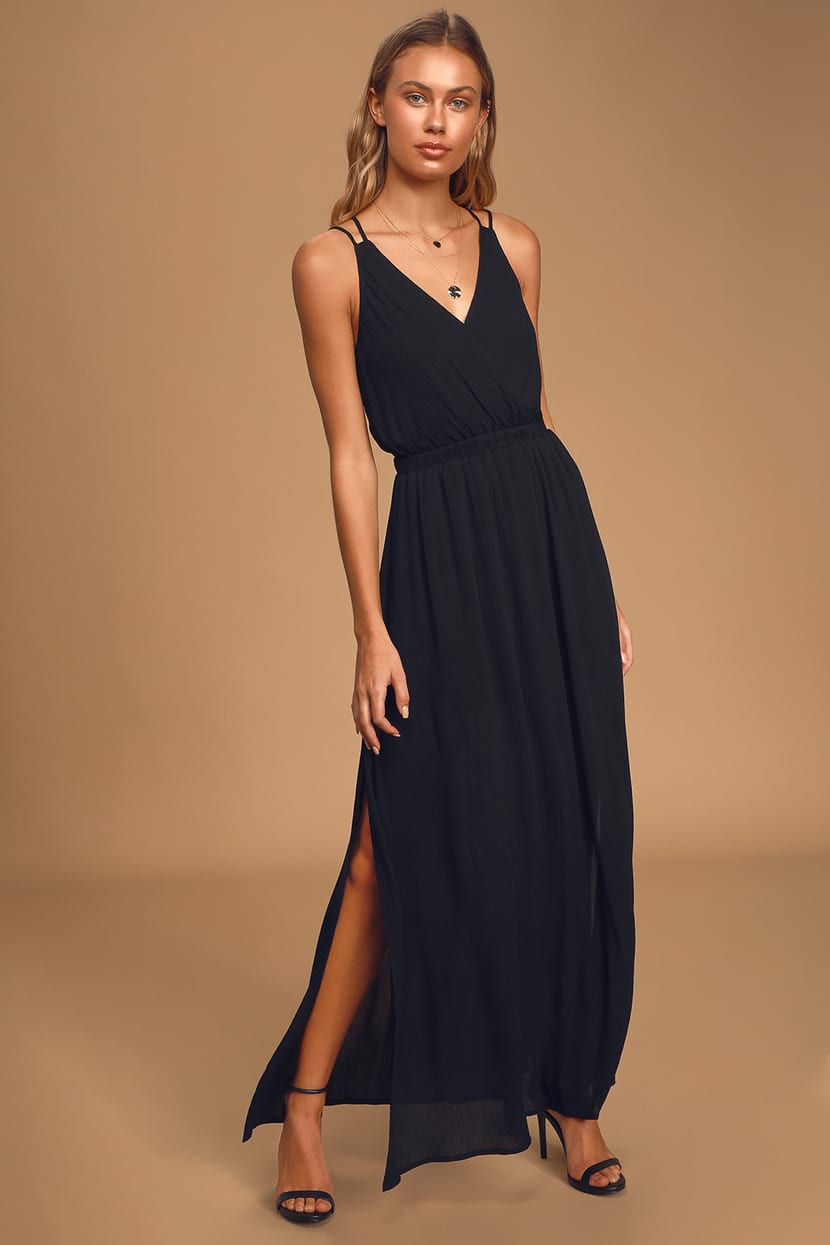 Black Maxi Dress - Strappy Dress - Maxi Dress - Sleeveless Dress - Lulus