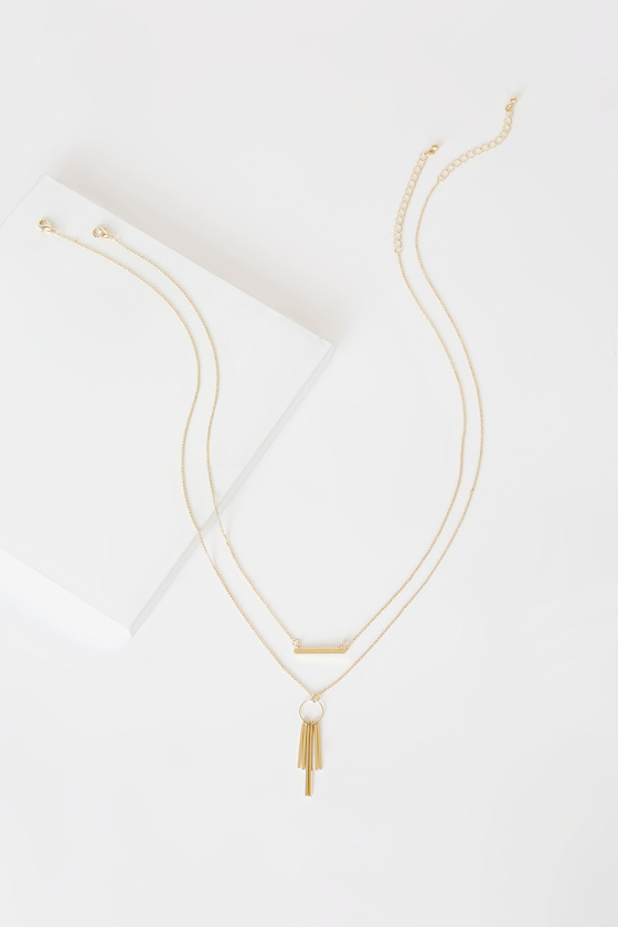 Rising Sol Gold Layered Necklace Set 1