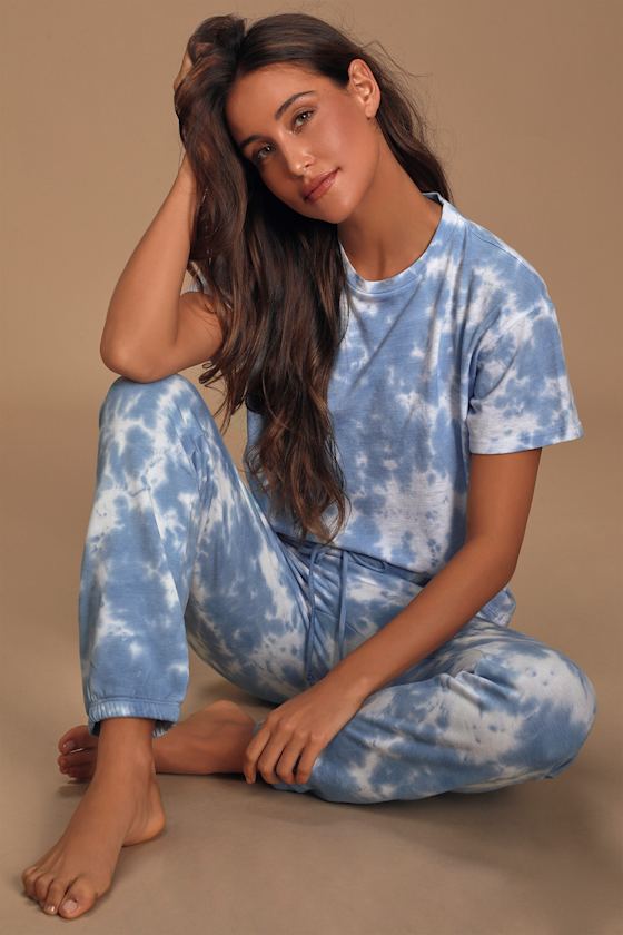White Tie Dye Joggers Online Shop 