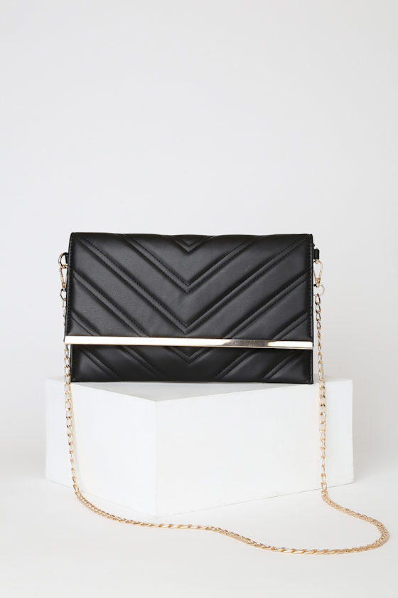 The Modern Chic Black and Gold Clutch 2