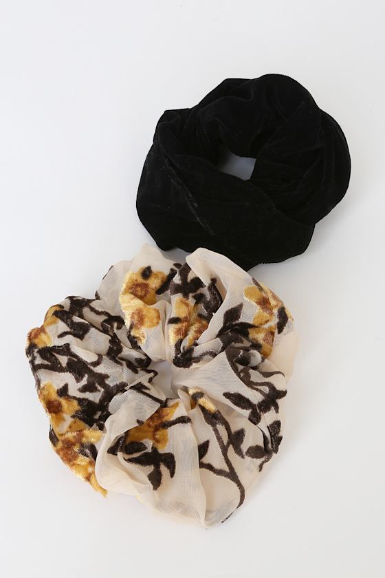 Serenaded Multi Velvet Oversized Scrunchie Set 2