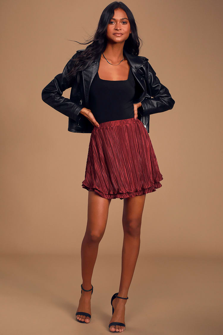 burgundy skirt next