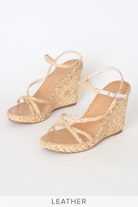 Dolce Vita Nadine Natural Raffia Wedges Espadrille Wedge Heel Lulus