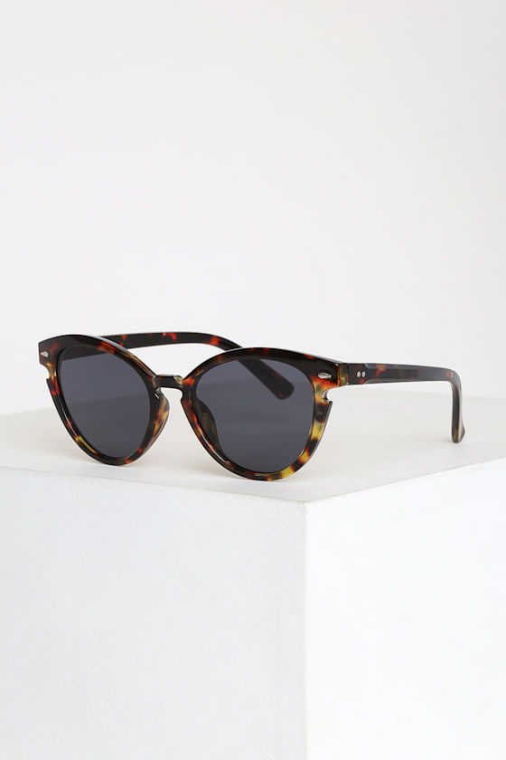 Cute Tortoise Sunglasses Classic Sunnies Round Sunglasses