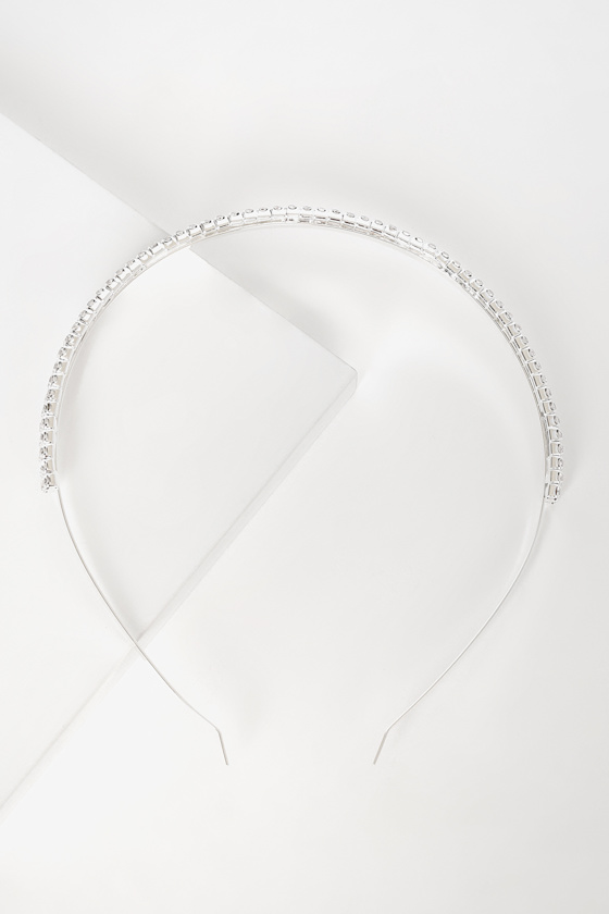 Silver Rhinestones Wedding Headband