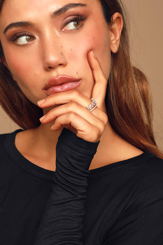 Want You More Gold Rhinestone Ring 1