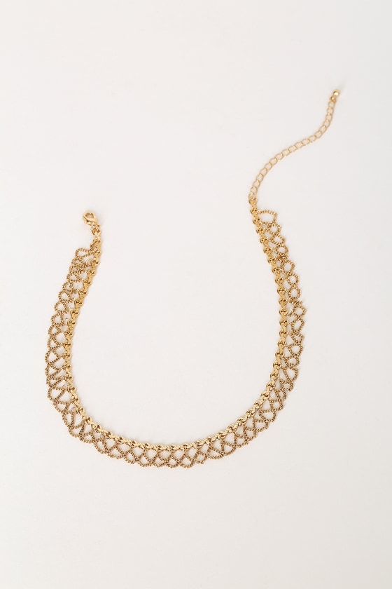 gold choker jewellery
