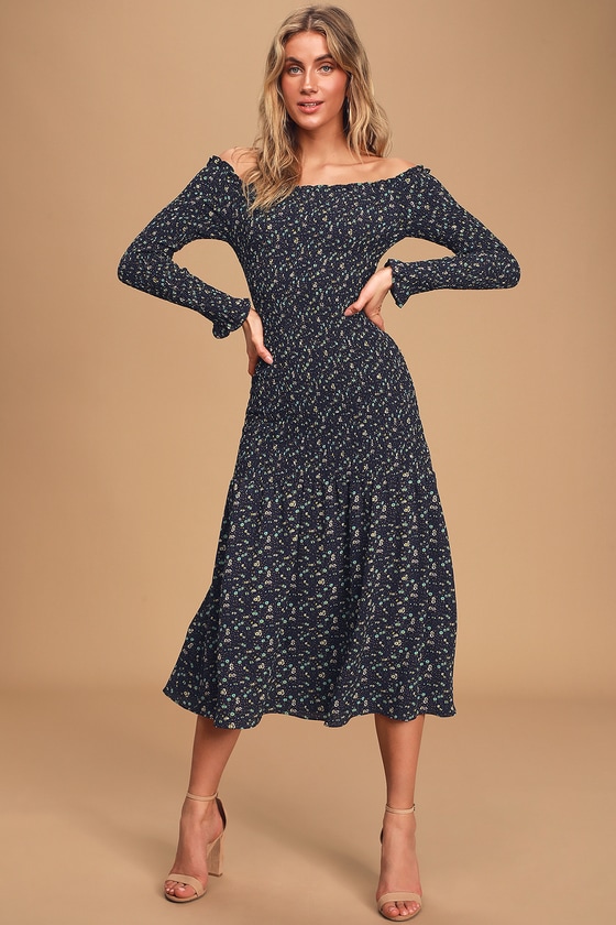 lulus smocked dress