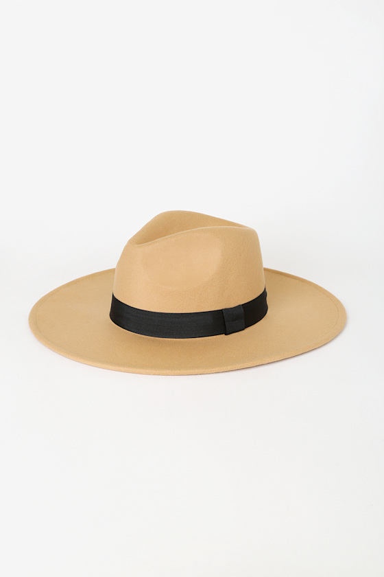 So Many Words Tan Fedora Hat 1