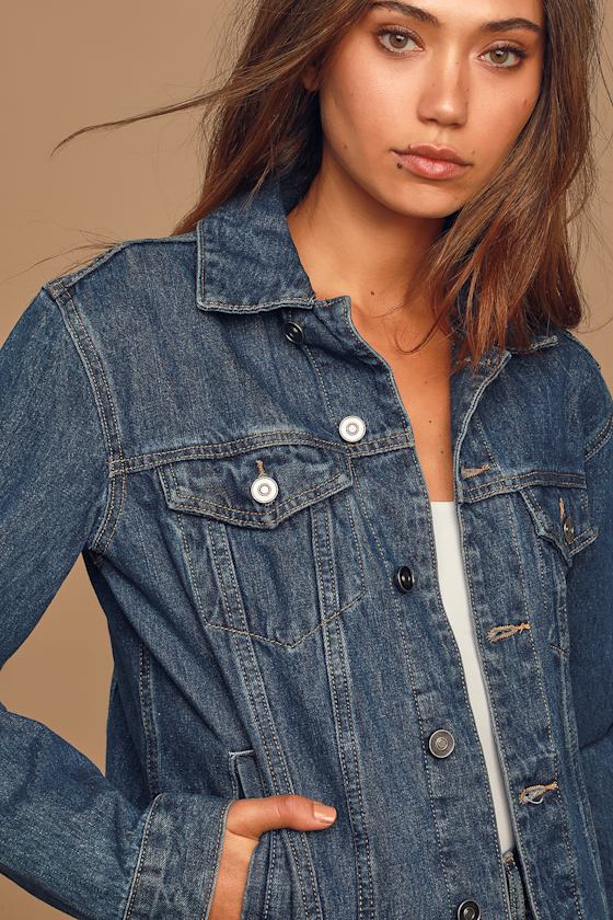 Lalah Dark Wash Denim Jacket 3