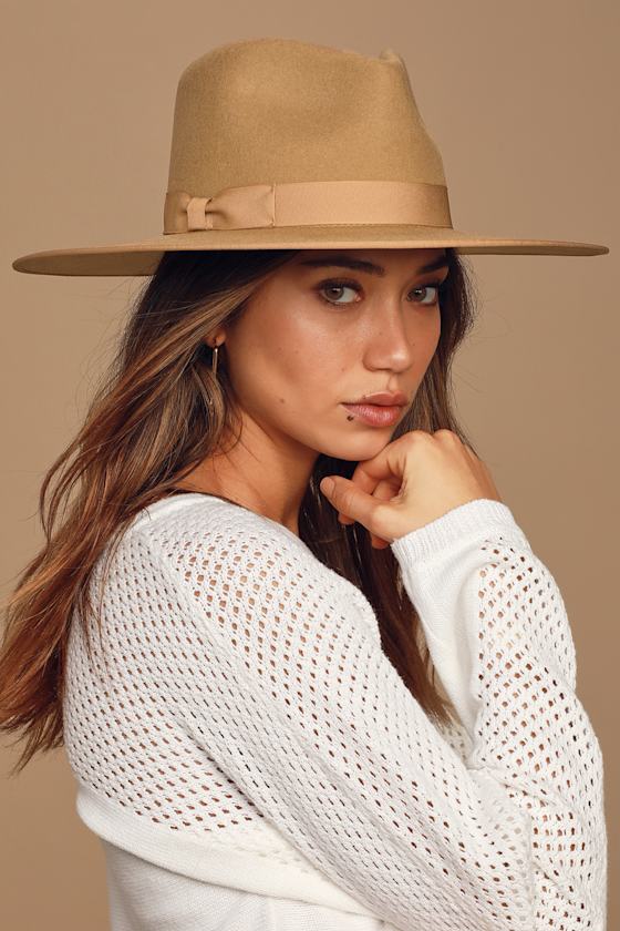 Teak Rancher Light Brown Wool Fedora Hat 5
