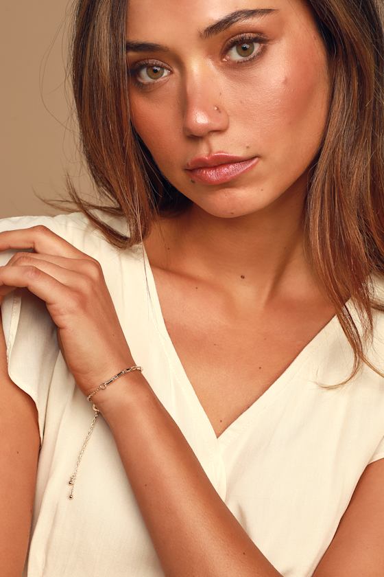 Chic Gold Bracelet Dainty Bracelet Chain Link Bracelet Lulus