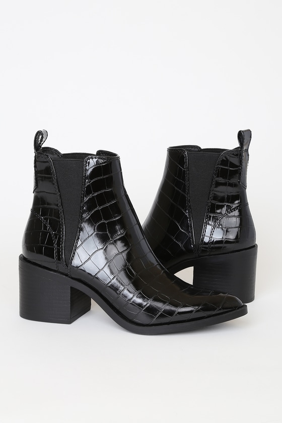 Steve madden shop audience black crocodile