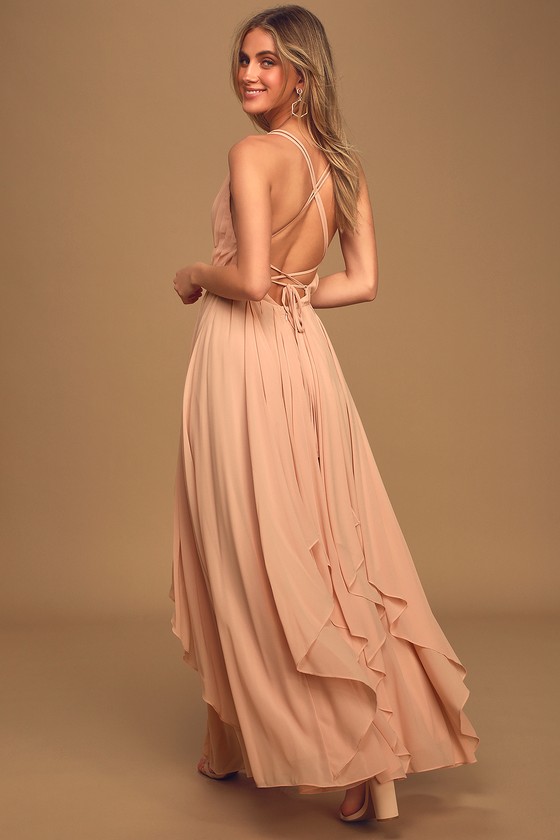 lulus chiffon maxi dress