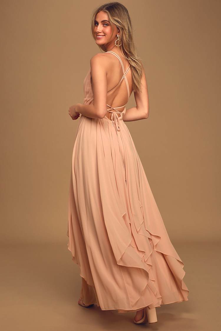 strapless open back dress Riviera Pleated Strap Dress – ONEDAY