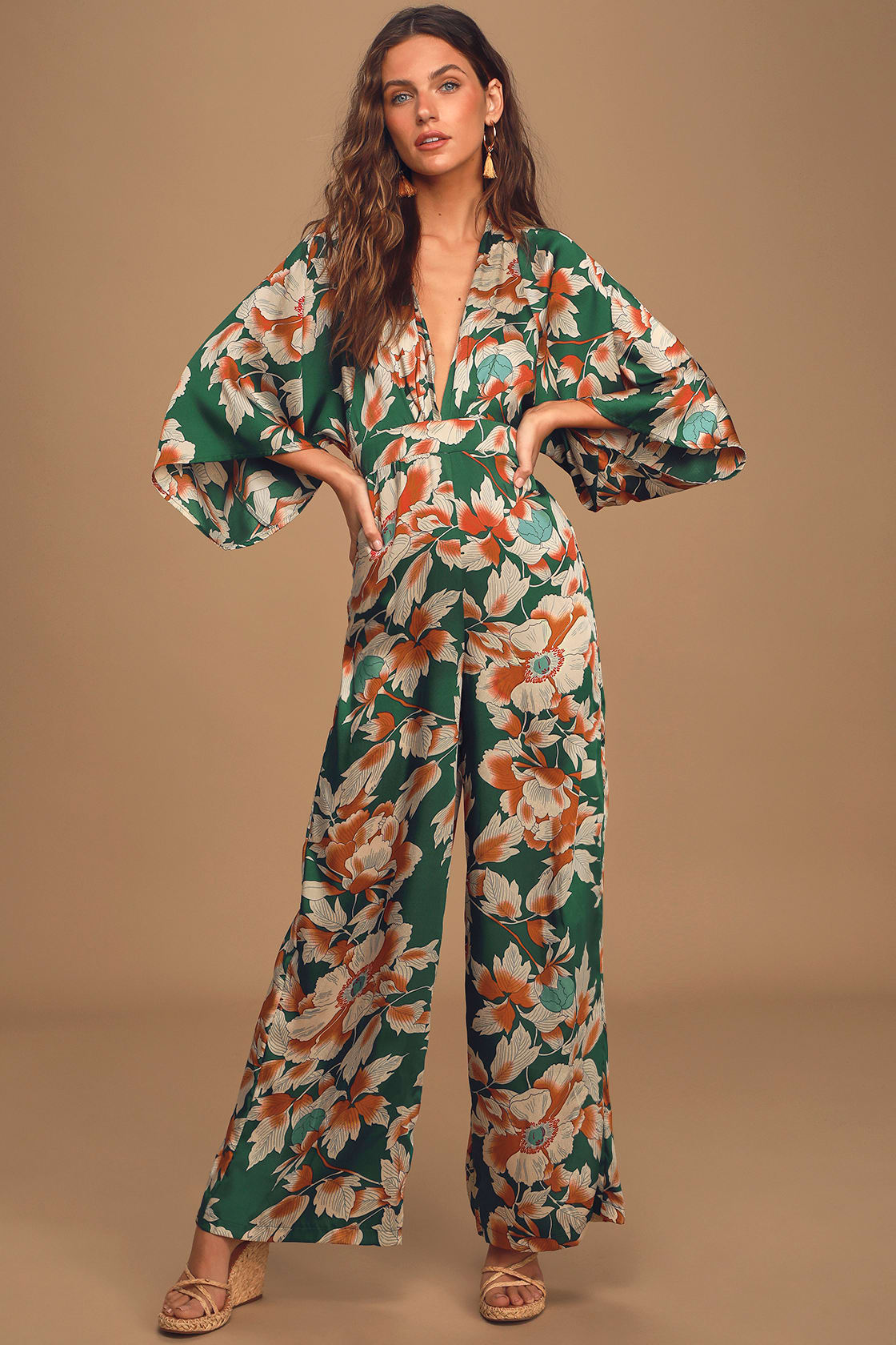Floral Jumpsuit for Wedding Guest to Wear to a Hawaiian Wedding