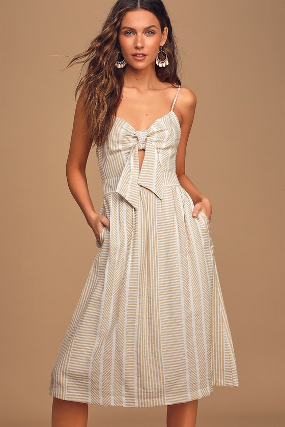 Striped tie hotsell front dress