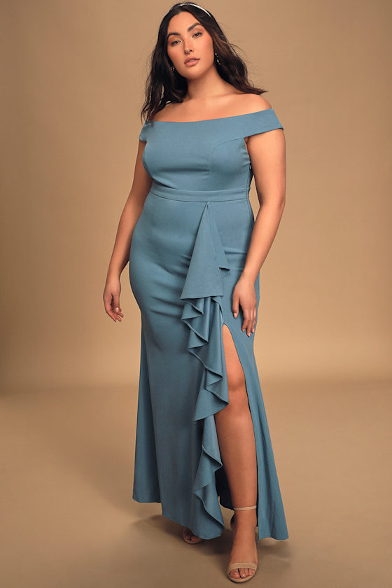 lulus slate blue dress