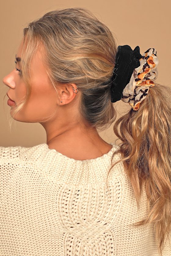 Serenaded Multi Velvet Oversized Scrunchie Set 4