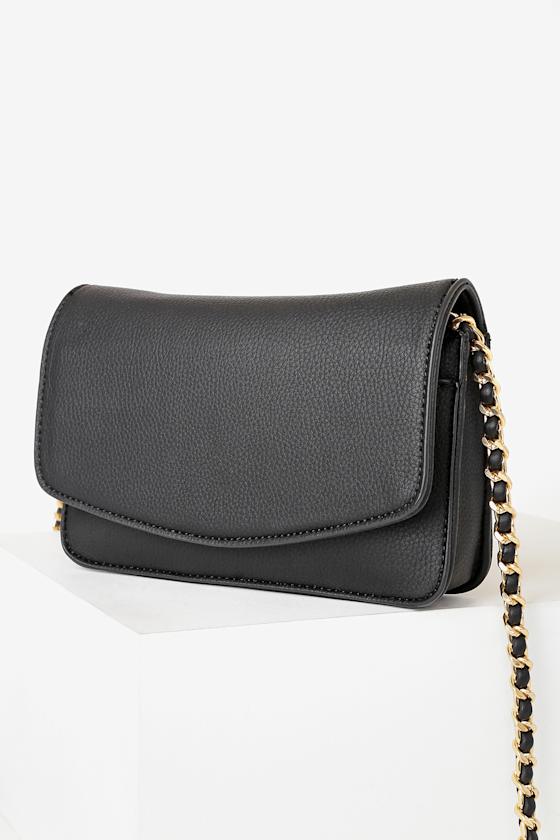 Side to Side Black Crossbody Mini Bag 2