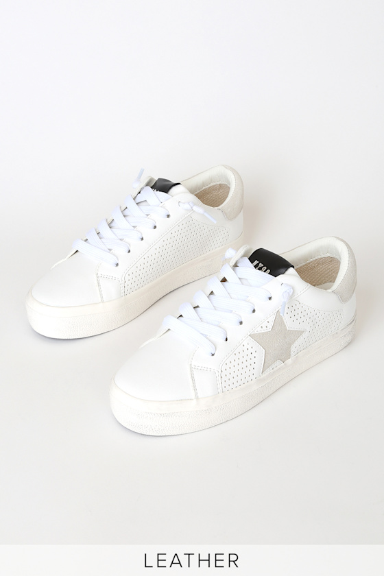 Starling White Multi Suede Leather Sneakers 3