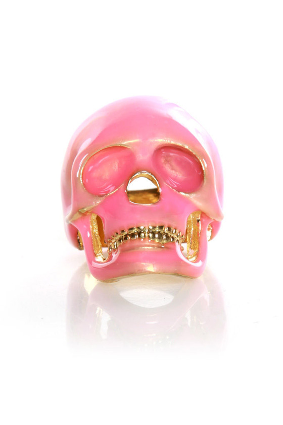Mad Skulls Pink Skull Ring