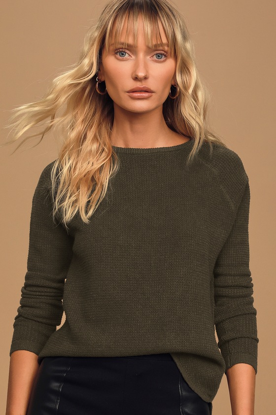 thermal knit sweater