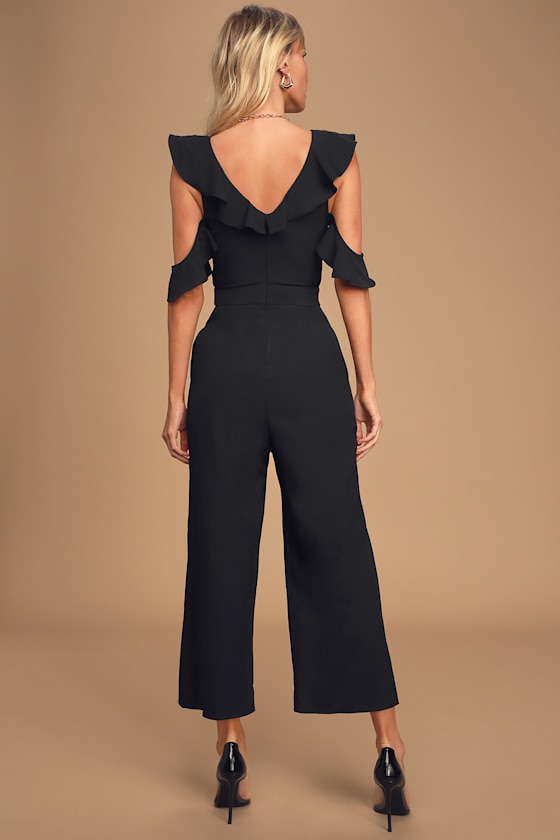 Cute Jumpsuit Ruffled Jumpsuit Black Jumpsuit Jumpsuit Lulus