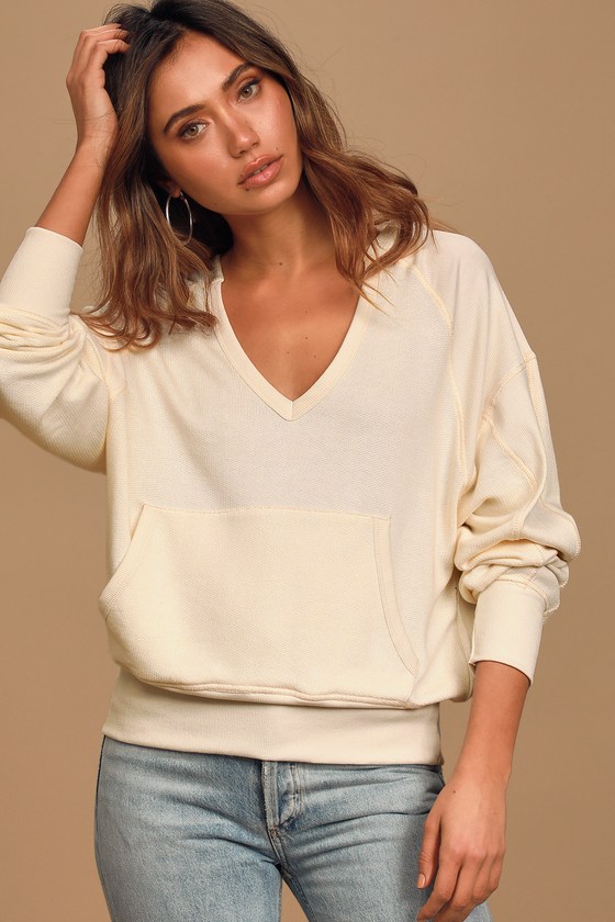 cream colored sweats