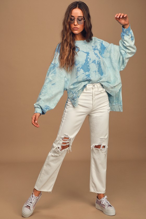 tie dye oversized sweater