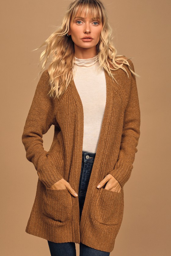 rust sweater cardigan