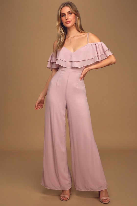 lavender jumpsuit dress