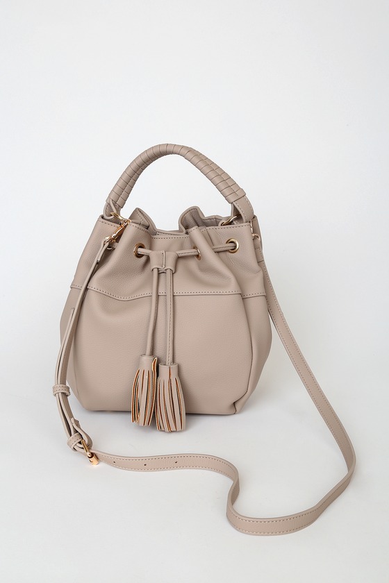 Coveted Taupe Bucket Bag