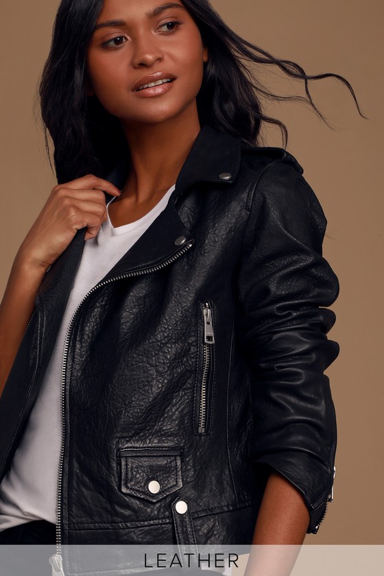 7 for all mankind leather moto jacket