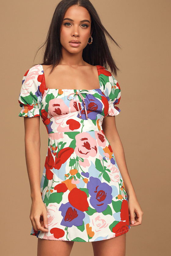 white iris dresses