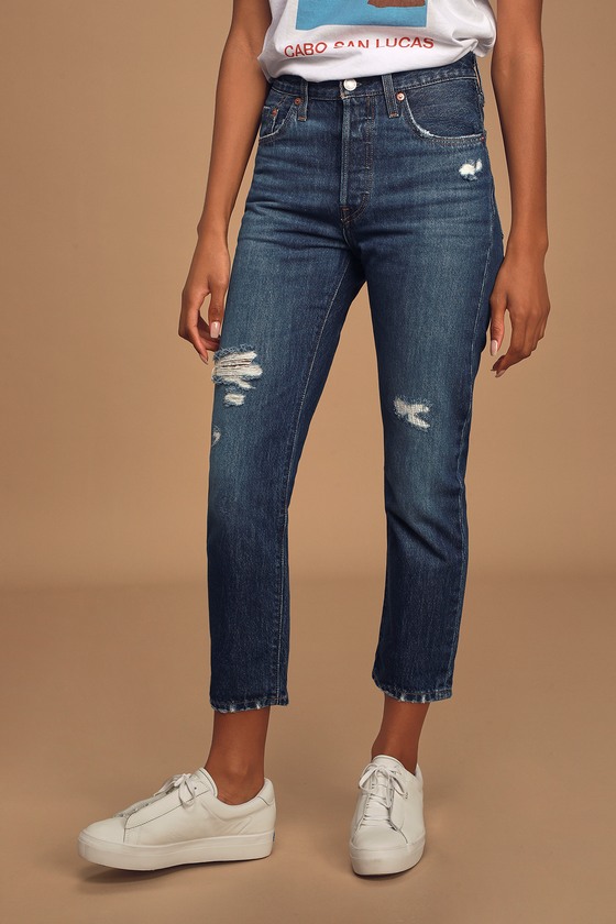levis 501 jeans ripped