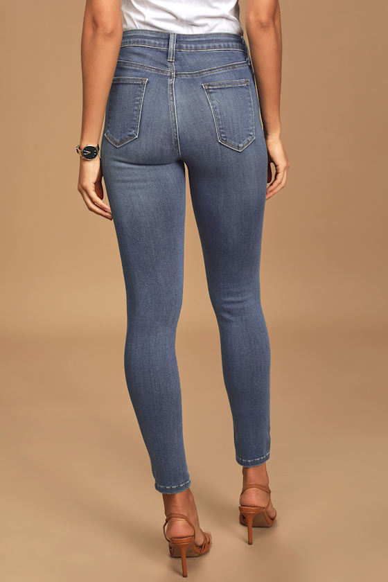 Aralia Medium Wash High-Rise Skinny Jeans - thumbnail 3