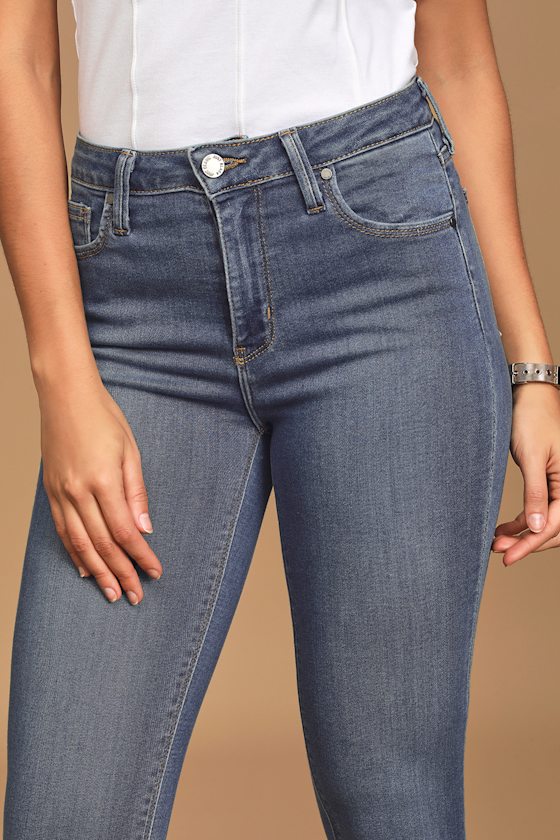 Aralia Medium Wash High-Rise Skinny Jeans - thumbnail 4