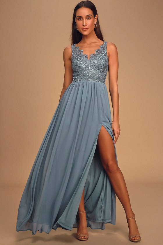 dusty blue bridesmaid dresses lulus