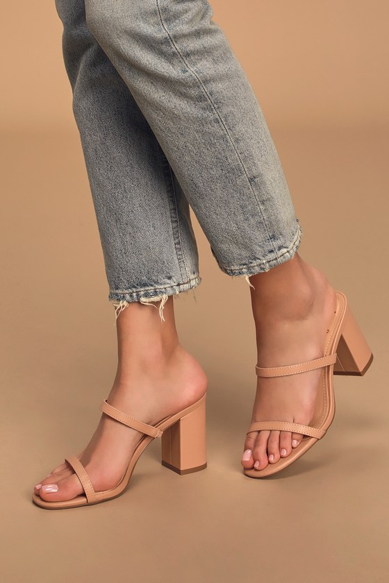 Ariellie Nude High Heel Sandals