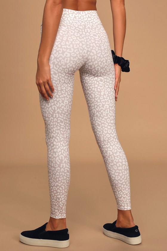 animal print flare leggings