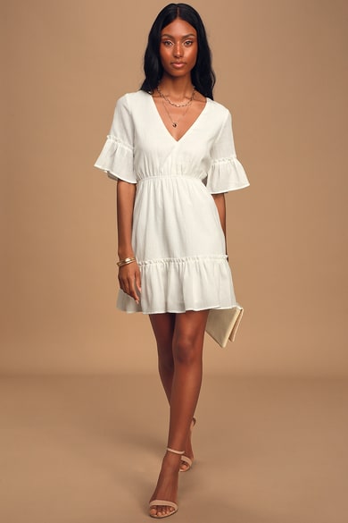 Women'S Boho Dresses | Chic Bohemian Dresses | White Boho Dress - Lulus
