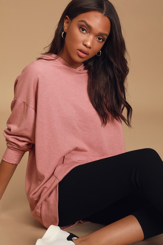 Rusty Rose Sweatshirt Pullover Hoodie Oversized Sweatshirt Lulus