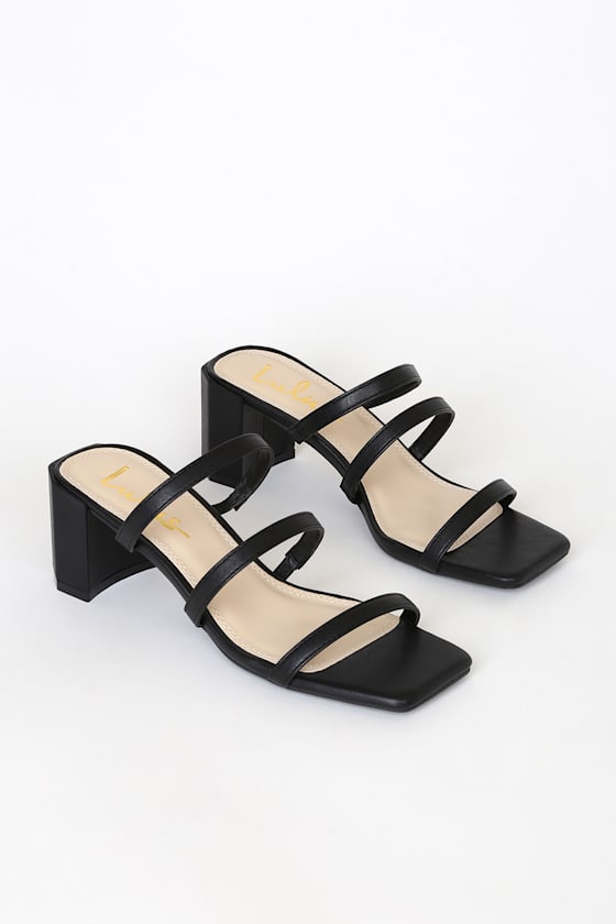 Jacie Black High Heel Sandals 2