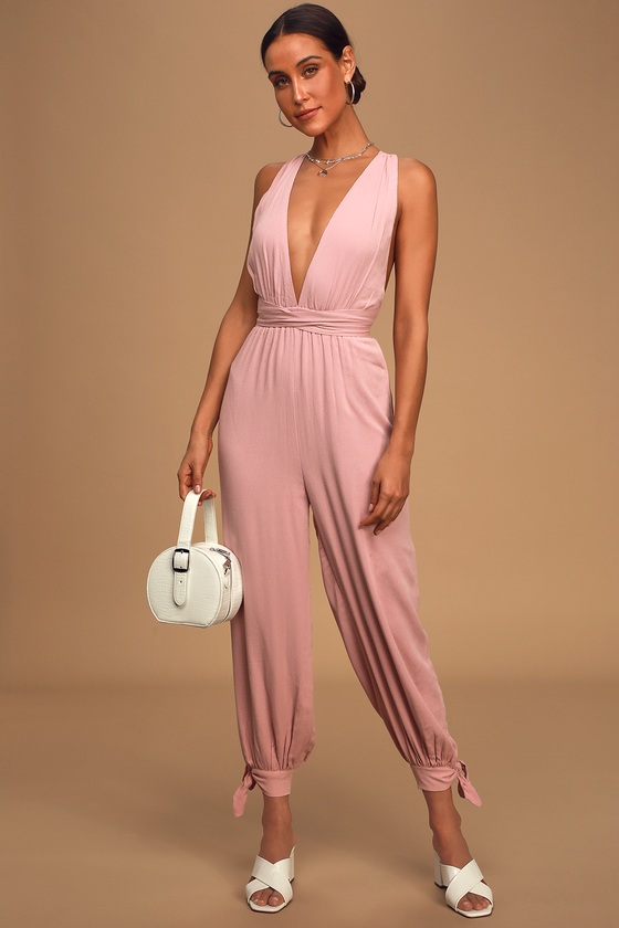 mauve jumpsuit
