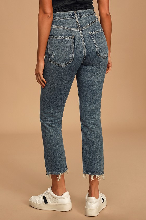 medium wash jeans