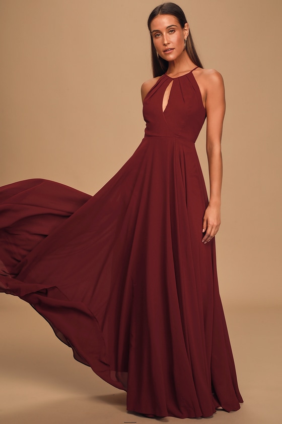 Lulus wine dress sales