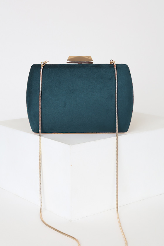 Belong To the Night Teal Clutch 2