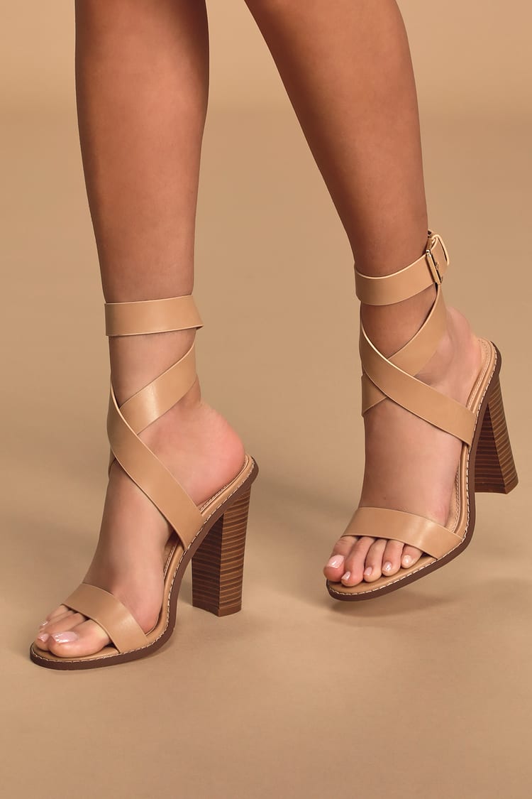 brown nude heels